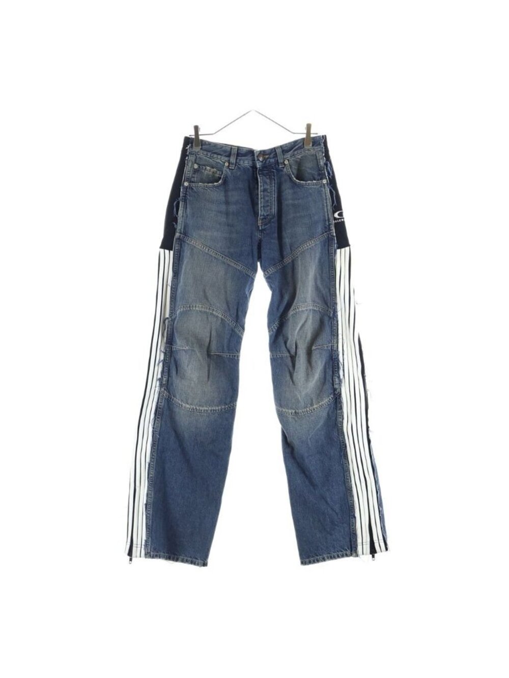 Balenciaga Cut Up Tracksuit Pants Indigo
